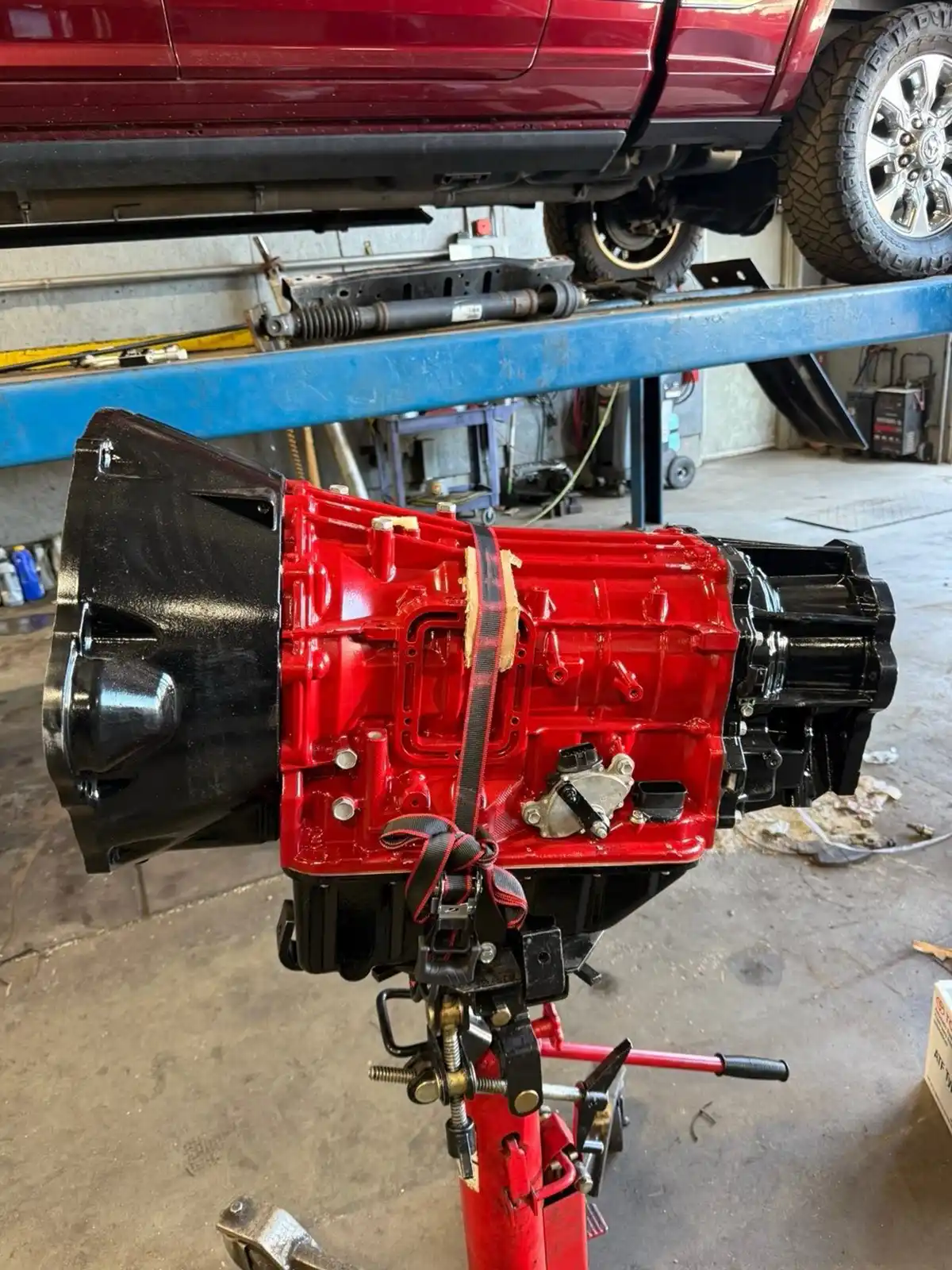 Transmission rebuild in progress at Bergen Diesel